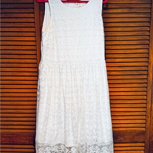 Sundance White Lace Midi Dress